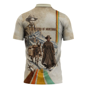 Mary Fields Stagecoach Mary Zipper Polo Shirt Vintage Western Wild West Cascade Region Pioneer