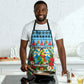 Saint Lucia Christmas In Paradise Apron Tropical Parrot Santa Ugly Pattern Graphic Artwork