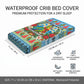 Saint Lucia Christmas In Paradise Baby Bed Cover Tropical Parrot Santa Ugly Pattern Graphic Artwork
