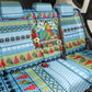 Saint Lucia Christmas In Paradise Back Car Seat Cover Tropical Parrot Santa Ugly Pattern Graphic Artwork