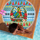 Saint Lucia Christmas In Paradise Beach Blanket Tropical Parrot Santa Ugly Pattern Graphic Artwork