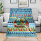 Saint Lucia Christmas In Paradise Blanket Tropical Parrot Santa Ugly Pattern Graphic Artwork