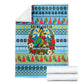 Saint Lucia Christmas In Paradise Blanket Tropical Parrot Santa Ugly Pattern Graphic Artwork