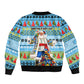 Saint Lucia Christmas In Paradise Bomber Jacket Tropical Parrot Santa Ugly Pattern Graphic Artwork