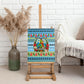 Saint Lucia Christmas In Paradise Canvas Wall Art Tropical Parrot Santa Ugly Pattern Graphic Artwork