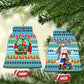 Saint Lucia Christmas In Paradise Ceramic Ornament Tropical Parrot Santa Ugly Pattern Graphic Artwork