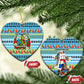Saint Lucia Christmas In Paradise Ceramic Ornament Tropical Parrot Santa Ugly Pattern Graphic Artwork