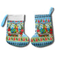 Saint Lucia Christmas In Paradise Christmas Stocking Tropical Parrot Santa Ugly Pattern Graphic Artwork