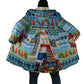 Saint Lucia Christmas In Paradise Cloak Tropical Parrot Santa Ugly Pattern Graphic Artwork