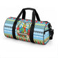 Saint Lucia Christmas In Paradise Duffle Bag Tropical Parrot Santa Ugly Pattern Graphic Artwork