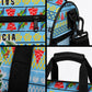 Saint Lucia Christmas In Paradise Duffle Bag Tropical Parrot Santa Ugly Pattern Graphic Artwork