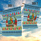 Saint Lucia Christmas In Paradise Garden Flag Tropical Parrot Santa Ugly Pattern Graphic Artwork