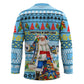Saint Lucia Christmas In Paradise Hockey Jersey Tropical Parrot Santa Ugly Pattern Graphic Artwork