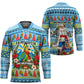 Saint Lucia Christmas In Paradise Hockey Jersey Tropical Parrot Santa Ugly Pattern Graphic Artwork