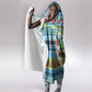 Saint Lucia Christmas In Paradise Hooded Blanket Tropical Parrot Santa Ugly Pattern Graphic Artwork