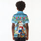 Saint Lucia Christmas In Paradise Kid Polo Shirt Tropical Parrot Santa Ugly Pattern Graphic Artwork