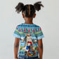 Saint Lucia Christmas In Paradise Kid T shirt Tropical Parrot Santa Ugly Pattern Graphic Artwork