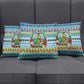 Saint Lucia Christmas In Paradise Pillow Cover Tropical Parrot Santa Ugly Pattern Graphic Artwork
