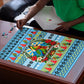 Saint Lucia Christmas In Paradise Puzzle Tropical Parrot Santa Ugly Pattern Graphic Artwork