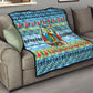 Saint Lucia Christmas In Paradise Quilt Tropical Parrot Santa Ugly Pattern Graphic Artwork