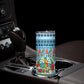 Saint Lucia Christmas In Paradise Skinny Tumbler Tropical Parrot Santa Ugly Pattern Graphic Artwork