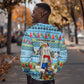 Saint Lucia Christmas In Paradise Sweatshirt Tropical Parrot Santa Ugly Pattern Graphic Artwork