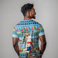 Saint Lucia Christmas In Paradise T shirt Tropical Parrot Santa Ugly Pattern Graphic Artwork