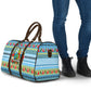 Saint Lucia Christmas In Paradise Travel Bag Tropical Parrot Santa Ugly Pattern Graphic Artwork