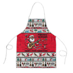 Parang Music Christmas Trinidad And Tobago Apron Scarlet Ibis Santa Merry Trini Christmas