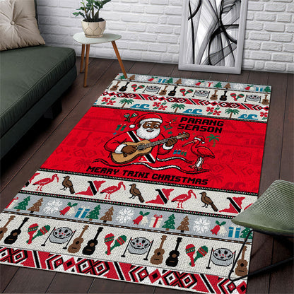 Parang Music Christmas Trinidad And Tobago Area Rug Scarlet Ibis Santa Merry Trini Christmas