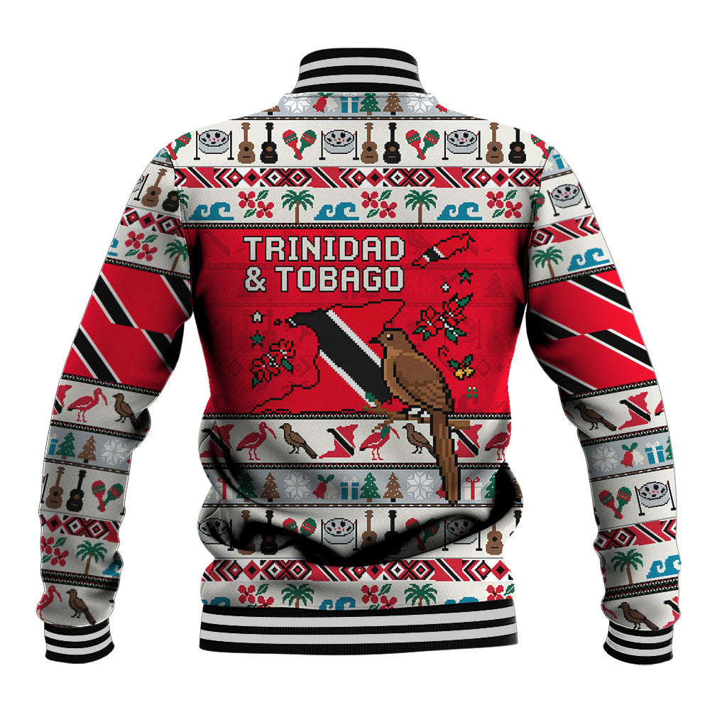Parang Music Christmas Trinidad And Tobago Baseball Jacket Scarlet Ibis Santa Merry Trini Christmas