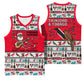 Parang Music Christmas Trinidad And Tobago Basketball Jersey Scarlet Ibis Santa Merry Trini Christmas