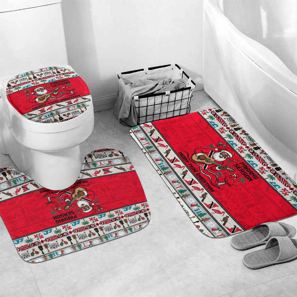 Parang Music Christmas Trinidad And Tobago Bathroom Set Scarlet Ibis Santa Merry Trini Christmas
