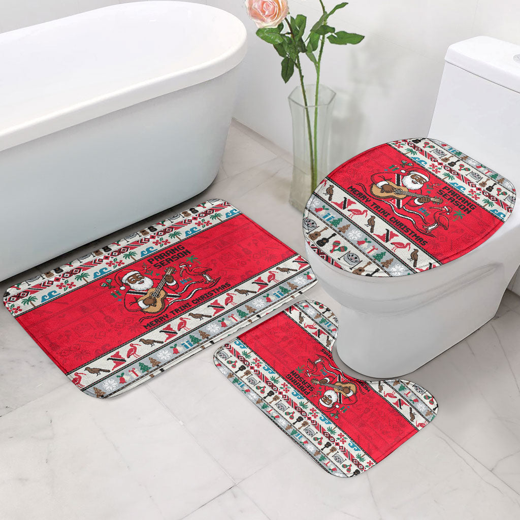 Parang Music Christmas Trinidad And Tobago Bathroom Set Scarlet Ibis Santa Merry Trini Christmas