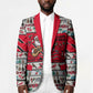 Parang Music Christmas Trinidad And Tobago Blazer Scarlet Ibis Santa Merry Trini Christmas