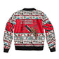 Parang Music Christmas Trinidad And Tobago Bomber Jacket Scarlet Ibis Santa Merry Trini Christmas