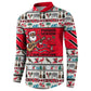 Parang Music Christmas Trinidad And Tobago Button Sweatshirt Scarlet Ibis Santa Merry Trini Christmas