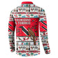 Parang Music Christmas Trinidad And Tobago Button Sweatshirt Scarlet Ibis Santa Merry Trini Christmas