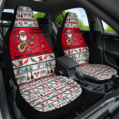 Parang Music Christmas Trinidad And Tobago Car Seat Cover Scarlet Ibis Santa Merry Trini Christmas
