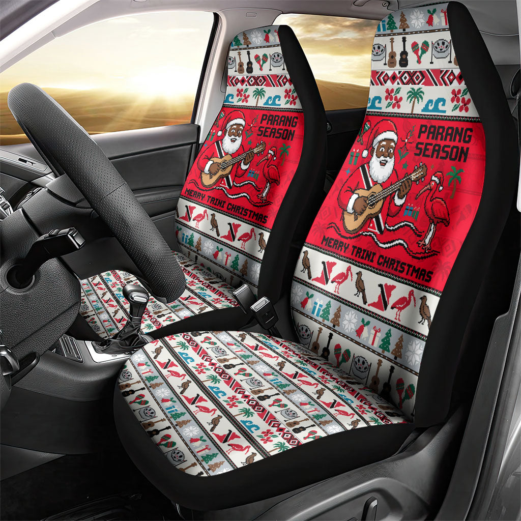 Parang Music Christmas Trinidad And Tobago Car Seat Cover Scarlet Ibis Santa Merry Trini Christmas