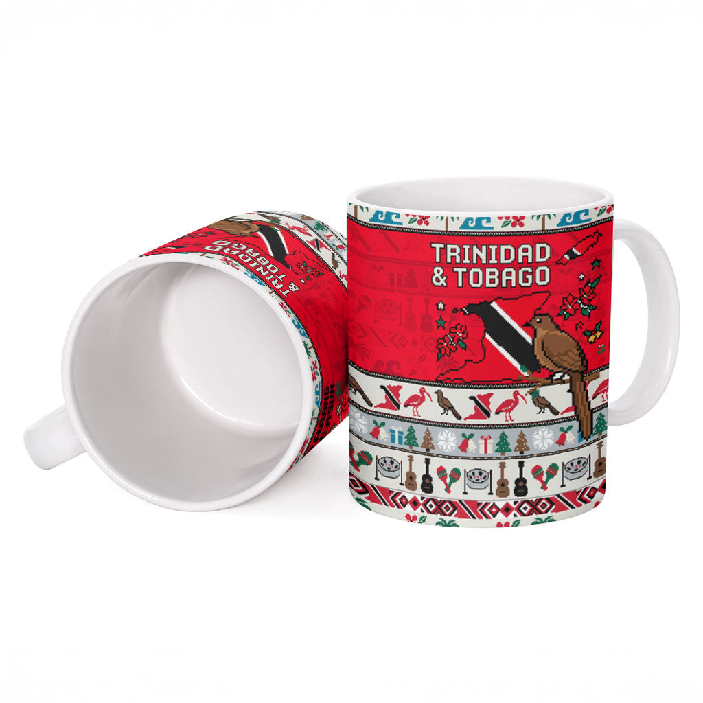 Parang Music Christmas Trinidad And Tobago Ceramic Mug Scarlet Ibis Santa Merry Trini Christmas