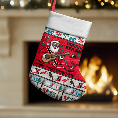 Parang Music Christmas Trinidad And Tobago Christmas Stocking Scarlet Ibis Santa Merry Trini Christmas