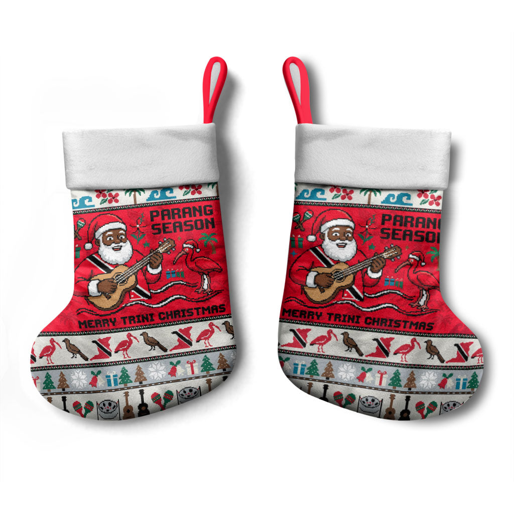Parang Music Christmas Trinidad And Tobago Christmas Stocking Scarlet Ibis Santa Merry Trini Christmas