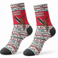 Parang Music Christmas Trinidad And Tobago Crew Socks Scarlet Ibis Santa Merry Trini Christmas
