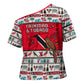 Parang Music Christmas Trinidad And Tobago Cross Shoulder Shirt Scarlet Ibis Santa Merry Trini Christmas