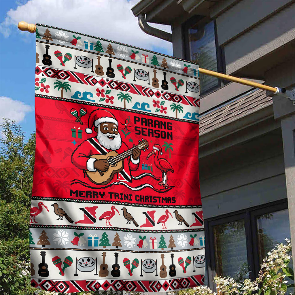 Parang Music Christmas Trinidad And Tobago Garden Flag Scarlet Ibis Santa Merry Trini Christmas