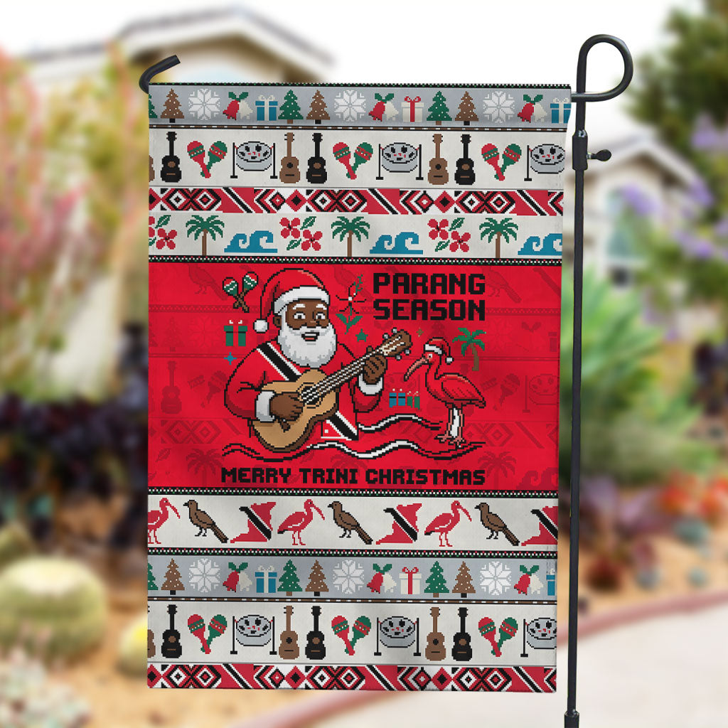 Parang Music Christmas Trinidad And Tobago Garden Flag Scarlet Ibis Santa Merry Trini Christmas