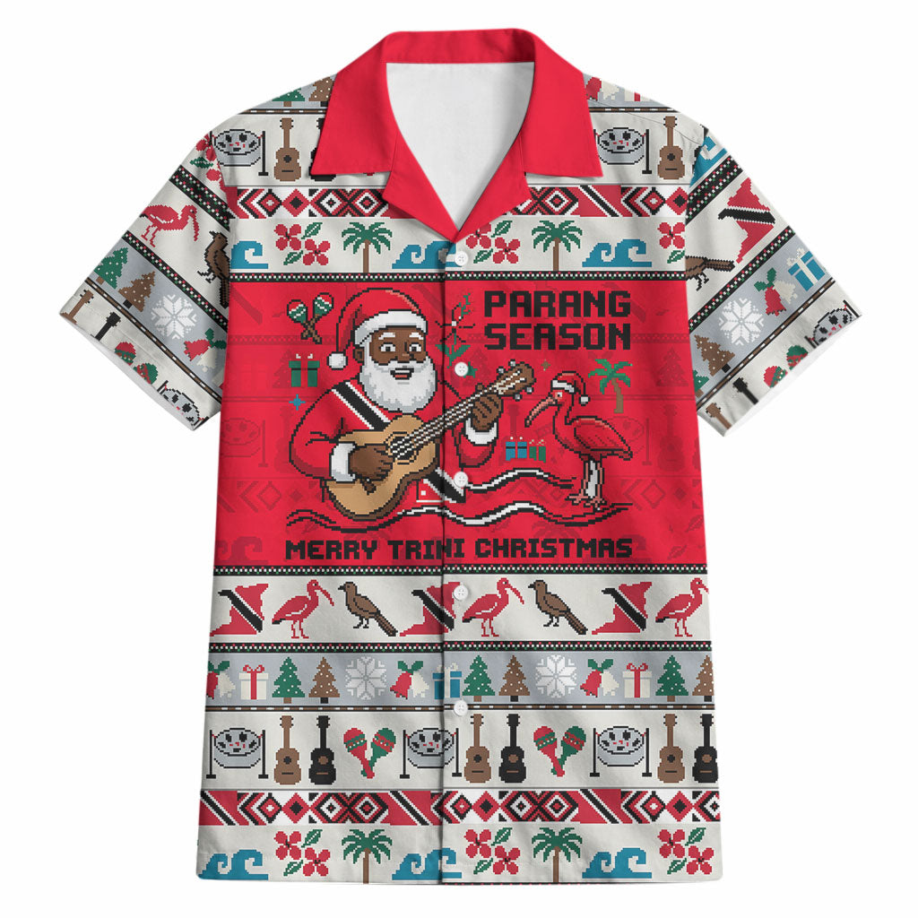Parang Music Christmas Trinidad And Tobago Hawaiian Shirt Scarlet Ibis Santa Merry Trini Christmas