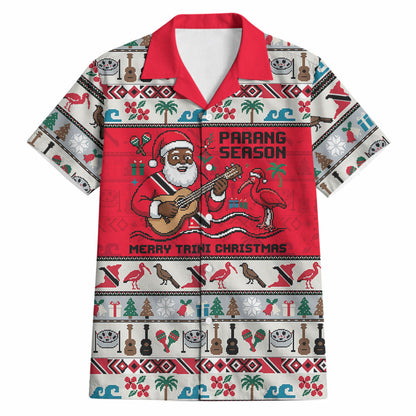 Parang Music Christmas Trinidad And Tobago Hawaiian Shirt Scarlet Ibis Santa Merry Trini Christmas