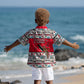 Parang Music Christmas Trinidad And Tobago Kid Hawaiian Shirt Scarlet Ibis Santa Merry Trini Christmas